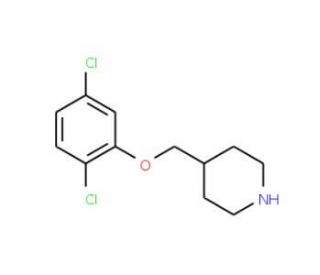 4-[(2,5-Dichlorophenoxy)methyl]piperidine (CAS 946680-60-0) - chemical structure image