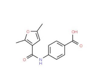 4-[(2,5-Dimethyl-furan-3-carbonyl)-amino]-benzoic acid - chemical structure image