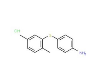 4-[(2,5-dimethylphenyl)thio]aniline hydrochloride - chemical structure image
