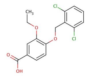 4-[(2,6-Dichlorobenzyl)oxy]-3-ethoxybenzoic acid - chemical structure image