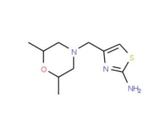 4-[(2,6-dimethylmorpholin-4-yl)methyl]-1,3-thiazol-2-amine - chemical structure image