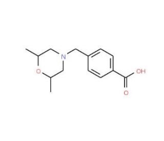 4-[(2,6-dimethylmorpholin-4-yl)methyl]benzoic acid - chemical structure image