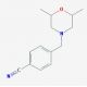 4-[(2,6-dimethylmorpholin-4-yl)methyl]benzonitrile - chemical structure image