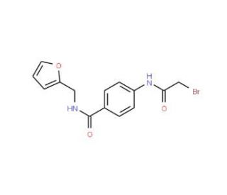 4-[(2-Bromoacetyl)amino]-N-(2-furylmethyl)-benzamide - chemical structure image