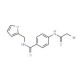 4-[(2-Bromoacetyl)amino]-N-(2-furylmethyl)-benzamide - chemical structure image