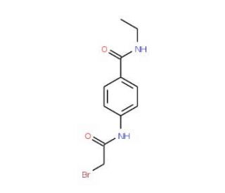 4-[(2-Bromoacetyl)amino]-N-ethylbenzamide - chemical structure image