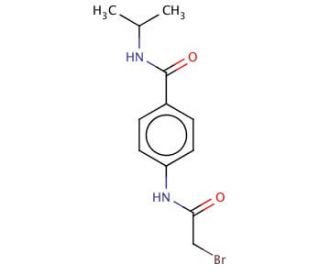 4-[(2-Bromoacetyl)amino]-N-isopropylbenzamide - chemical structure image