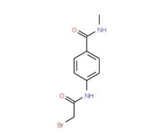 4-[(2-Bromoacetyl)amino]-N-methylbenzamide - chemical structure image
