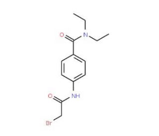 4-[(2-Bromoacetyl)amino]-N,N-diethylbenzamide - chemical structure image