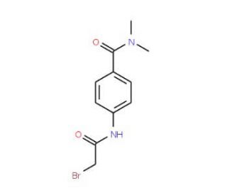 4-[(2-Bromoacetyl)amino]-N,N-dimethylbenzamide - chemical structure image