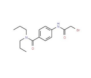 4-[(2-Bromoacetyl)amino]-N,N-dipropylbenzamide - chemical structure image