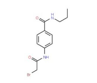 4-[(2-Bromoacetyl)amino]-N-propylbenzamide - chemical structure image