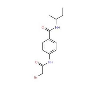 4-[(2-Bromoacetyl)amino]-N-(sec-butyl)benzamide - chemical structure image