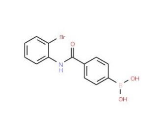 4-[(2-Bromophenyl)carbamoyl]benzeneboronic acid (CAS 874288-01-4) - chemical structure image