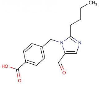 4-[(2-Butyl-5-formyl-1H-imidazol-1-yl)methyl]benzoic Acid - chemical structure image