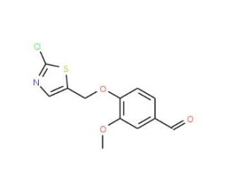 4-[(2-Chloro-1,3-thiazol-5-yl)methoxy]-3-methoxybenzenecarbaldehyde (CAS 339018-41-6) - chemical structure image