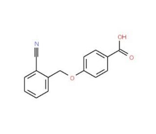 4-[(2-cyanobenzyl)oxy]benzoic acid - chemical structure image