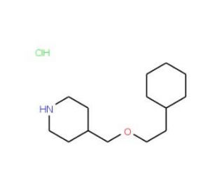 4-[(2-Cyclohexylethoxy)methyl]piperidinehydrochloride - chemical structure image