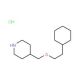 4-[(2-Cyclohexylethoxy)methyl]piperidinehydrochloride - chemical structure image