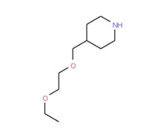 4-[(2-Ethoxyethoxy)methyl]piperidine - chemical structure image