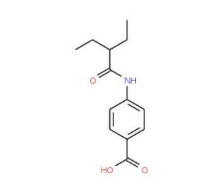 4-[(2-ethylbutanoyl)amino]benzoic acid - chemical structure image