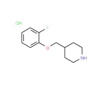 4-[(2-Fluorophenoxy)methyl]piperidinehydrochloride (CAS 614731-22-5) - chemical structure image