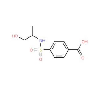 4-{[(2-hydroxy-1-methylethyl)amino]sulfonyl}benzoic acid - chemical structure image