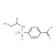 4-{[(2-hydroxy-1-methylethyl)amino]sulfonyl}benzoic acid - chemical structure image