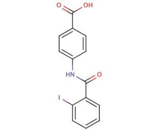 4-[(2-iodobenzene)amido]benzoic acid - chemical structure image