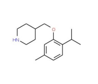 4-[(2-Isopropyl-5-methylphenoxy)methyl]piperidine - chemical structure image
