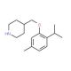 4-[(2-Isopropyl-5-methylphenoxy)methyl]piperidine - chemical structure image