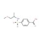 4-{[(2-methoxy-1-methylethyl)amino]sulfonyl}benzoic acid - chemical structure image