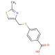4-{[(2-methyl-1,3-thiazol-4-yl)methyl]thio}benzoic acid - chemical structure image