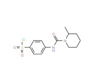 4-[(2-Methyl-piperidine-1-carbonyl)-amino]-benzenesulfonyl chloride - chemical structure image