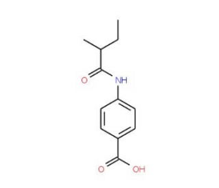 4-[(2-Methylbutanoyl)amino]benzoic acid - chemical structure image