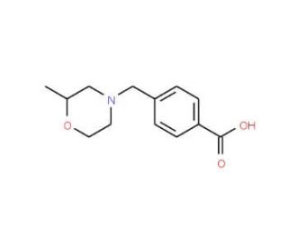 4-[(2-methylmorpholin-4-yl)methyl]benzoic acid - chemical structure image