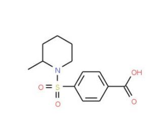 4-[(2-methylpiperidin-1-yl)sulfonyl]benzoic acid (CAS 70111-45-4) - chemical structure image