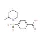 4-[(2-methylpiperidin-1-yl)sulfonyl]benzoic acid (CAS 70111-45-4) - chemical structure image