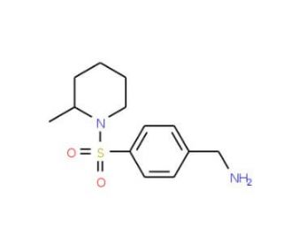 {4-[(2-methylpiperidine-1-)sulfonyl]phenyl}methanamine (CAS 953718-55-3) - chemical structure image