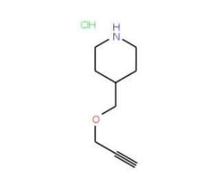 4-[(2-Propynyloxy)methyl]piperidine hydrochloride - chemical structure image