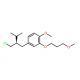 4-[(2R)-2-(Chloromethyl)-3-methylbutyl]-1-methoxy-2-(3-methoxypropoxy)benzene (CAS 324763-39-5) - chemical structure image
