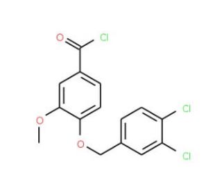 4-[(3,4-dichlorobenzyl)oxy]-3-methoxybenzoyl chloride - chemical structure image