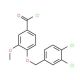 4-[(3,4-dichlorobenzyl)oxy]-3-methoxybenzoyl chloride - chemical structure image