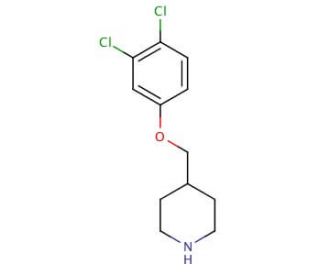 4-[(3,4-Dichlorophenoxy)methyl]piperidine - chemical structure image