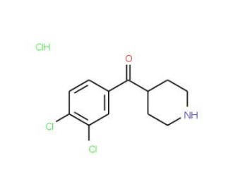 4-[(3,4-dichlorophenyl)carbonyl]piperidine hydrochloride - chemical structure image