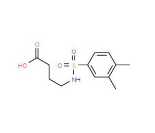 4-{[(3,4-dimethylphenyl)sulfonyl]amino}butanoic acid - chemical structure image