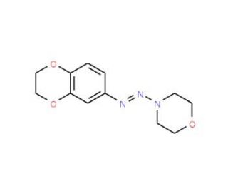 4-[(3,4-Ethylenedioxyphenyl)azo]-morpholine (CAS 883526-57-6) - chemical structure image