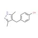 4-[(3,5-Dimethyl-1H-pyrazol-4-yl)methyl]benzenol (CAS 75998-99-1) - chemical structure image