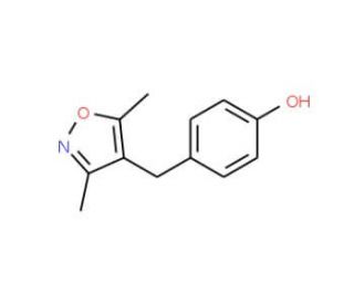4-[(3,5-Dimethyl-4-isoxazolyl)methyl]benzenol (CAS 75999-06-3) - chemical structure image