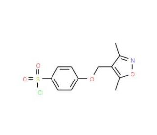 4-[(3,5-Dimethylisoxazol-4-yl)methoxy]-benzenesulfonyl chloride - chemical structure image
